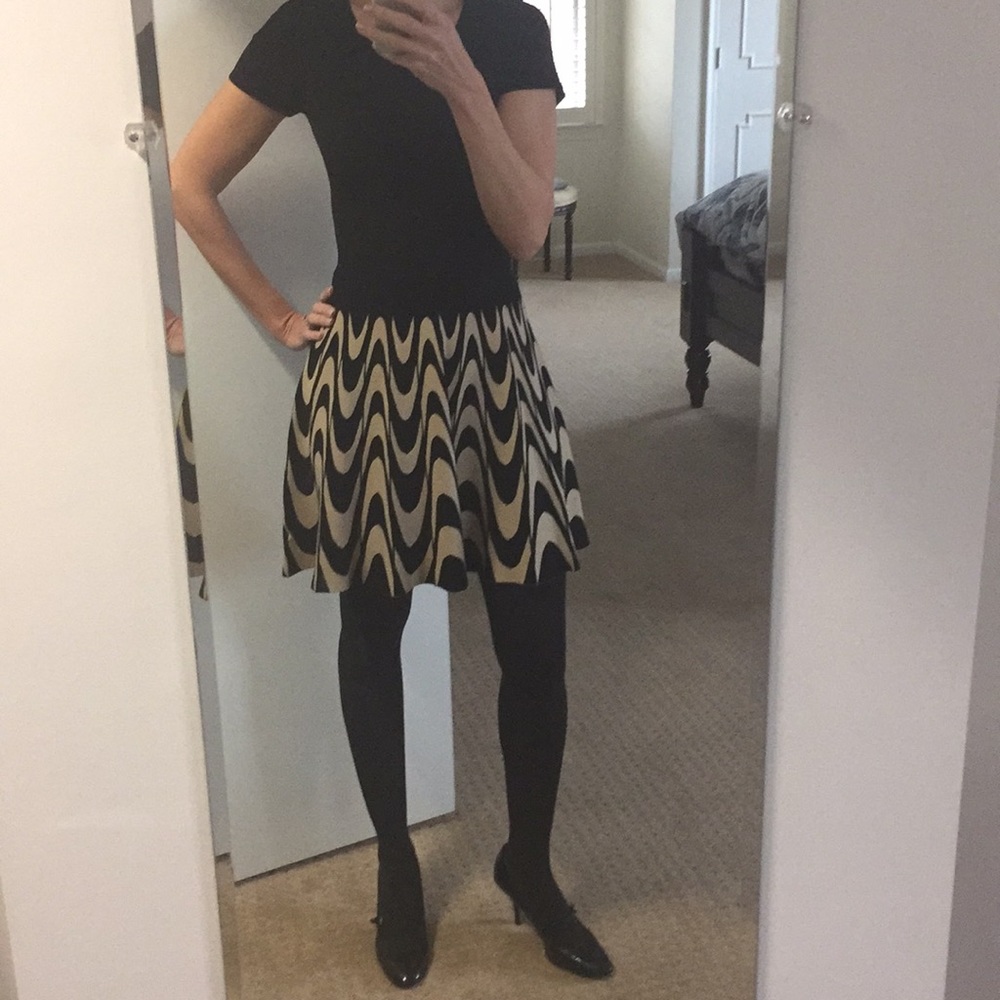 Knit A line “skater” dress
